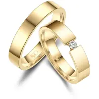 MARRYA Anello 'ES-44 Ehering aus Edelstahl' oro