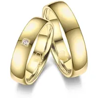 MARRYA Anello 'ES-30 Ehering aus Edelstahl - Gold plattiert' oro