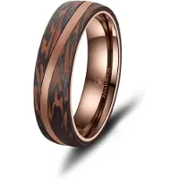 MARRYA Anello 'Ehering CB-05 Carbon-Bronze' marrone sfumato