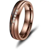 MARRYA Anello 'Ehering CB-01 Carbon-Bronze' bronzo