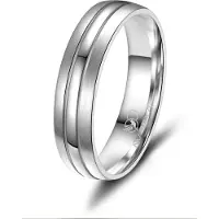 MARRYA Anello 'SI-07 Ehering aus Silber' grigio argento