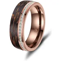 MARRYA Anello 'Ehering CB-04 Carbon-Bronze' bronzo