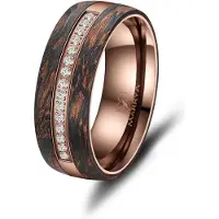MARRYA Anello 'Ehering CB-03 Carbon-Bronze' bronzo