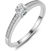 MARRYA Anello 'NS-07 Antragsring aus Edelstahl' argento