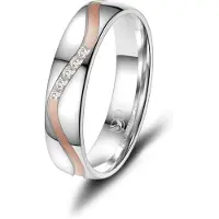 MARRYA Anello 'SI-28 Ehering aus Silber' argento