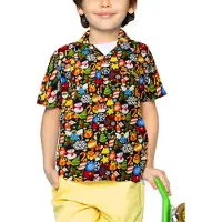 King Kameha Camicia 'Christmas Allover' nero