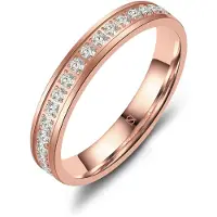MARRYA Anello 'NS-12 Ehering aus Edelstahl' oro rosé