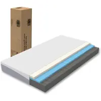 Kein Hersteller Materasso in schiuma 160x200, livello di supporto H3/H4, 20 cm di altezza, con rivestimento sfoderabile e OEKO-TEX