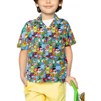 King Kameha Camicia 'Christmas Allover' blu chiaro