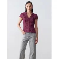 Dilvin Camicia da donna borgogna