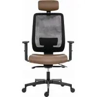 Powerton Office poltrona ergonomica Lucie, Beige
