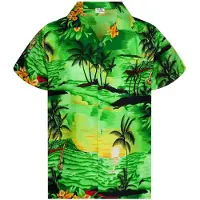 King Kameha Camicia 'Surf' verde