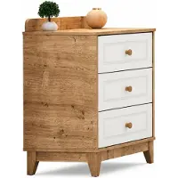 Xl Moebel Gmbh Comodino per cameretta in legno, in stile scandinavo, dalle linee semplici e pulite