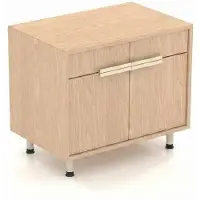 AEA Comodino beige di alta qualità, design elegante, ideale per il soggiorno, realizzato in legno