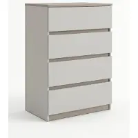 Xl Moebel Gmbh Comodino beige moderno, elegante, in legno. Mobile contenitore, credenza