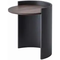 Xl Moebel Gmbh Tavolino moderno, nero e marrone, elegante, per divano, da decorazione