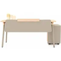 Xl Moebel Gmbh Scrivania beige, comò, design elegante per un moderno ufficio