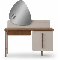 JVmoebel Comò da trucco moderno, beige, funzionale, elegante, asimmetrico, compatto