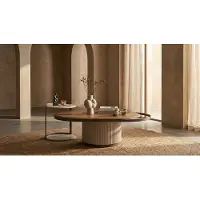 Xl Moebel Gmbh Set di tavolini da caffè e tavolini laterali in legno, design moderno
