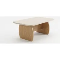 Xl Moebel Gmbh Tavolino moderno, beige, rettangolare, comodo e pratico, ideale per il soggiorno
