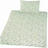 PADU Biancheria da letto in cotone Orso verde 90x130, 45x60 cm
