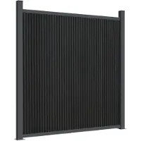 vidaXL Elemento di recinzione grigio 1045x186 cm WPC
