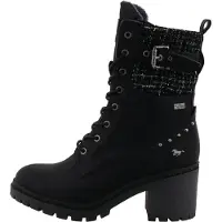 Mustang Stivaletto stringato nero / argento