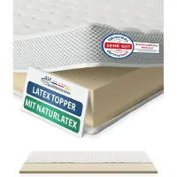 AM Qualitätsmatratzen | Topper in lattice premium | 200x190 cm | 6 cm di altezza | Topper per materasso | 200/190 | Topper in lattice