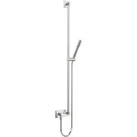 Hansa HANSAMATRIX kit barre de douche murale, montage final, encastré, 1100mm, réglable, rosace carrée, 44420100, 44420100