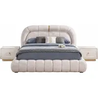 Xl Moebel Gmbh Mobili letto + comodini per camera da letto, set completo in stile moderno