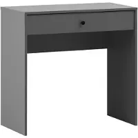 Dripio Scrivania con cassetto, colore antracite, dimensioni 80x40x78,5 cm