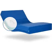 OEM Materasso geriatrico con giunto, 6 cm di viscoelastico, dimensioni 90x200 cm