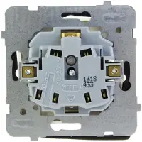 Ospel Presa di corrente ad incasso IP-44 Ecrù Aletta fumogena GPH-1GZ/M/27/D
