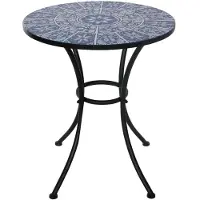 HTI Tavolo da giardino Marocco Blu