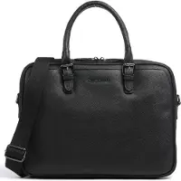 Bugatti Bella Valigetta Vera Pelle 38 cm Vano porta PC nero