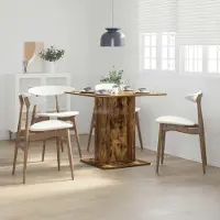 Merkloos Tavolo da pranzo moderno in legno, 80 x 80 x 75 cm