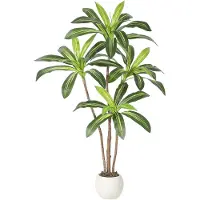 StarTech.com Yucca artificiale - Pianta da terra in vaso - Taglia 3XL - Per interni - Aspetto tropicale - Materiale PE - Verde oliva