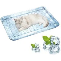 Merkloos Cuccia refrigerante per cani con struttura in acciaio inossidabile
