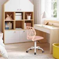 OEM Sedia per bambini, regolabile in altezza, ergonomica, con rotelle, colore pesca