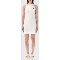 Lacoste Mini abito polo in cotone stretch con spalle scoperte