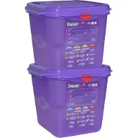 Denox Scatola Di Stoccaggio Gastronorm 1/6 H150 Mm 2.6l 2 Unità