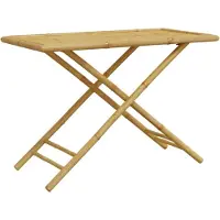 Merkloos Tavolo pieghevole da pranzo in bambù, 110 x 55 cm