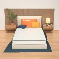 OEM Materassi di dimensioni 150x190 cm, altezza 14 cm, in schiuma di poliuretano, colore bianco