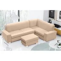 AEA Sofa Schlafsofa Designer Sofa mit Bettfunktion + Bettkasten Ecksofa Couch