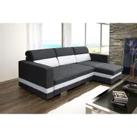AEA Sofa Schlafsofa Designer Sofa mit Bettfunktion + Bettkasten Ecksofa Couch