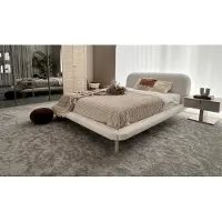 Xl Moebel Gmbh Set da camera da letto: letto e 2 comodini, beige, stile moderno, accogliente e luminoso
