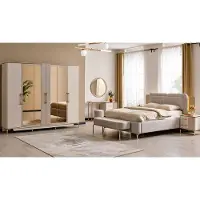 Xl Moebel Gmbh Set completo per la camera da letto, comprensivo di letto, armadio e comò
