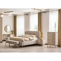 Xl Moebel Gmbh Set completo per la camera da letto, comprensivo di letto, comò, specchio e tavolino da trucco