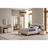 Xl Moebel Gmbh Set di mobili in stile minimalista: letto, armadio, 2 comodini