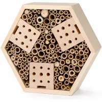 Merkloos Solidchoice - Albergo per insetti, realizzato in legno naturale, ideale per insetti volanti